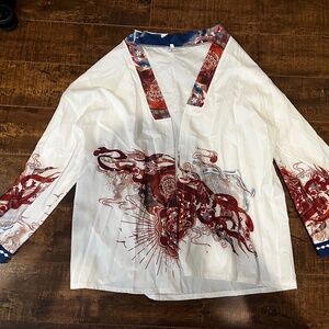 Japanese style robe open front kimono